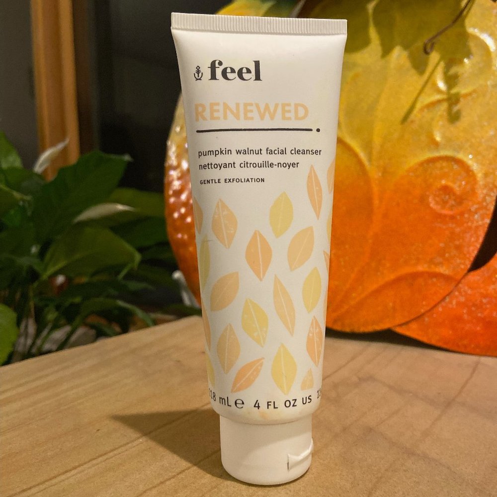 feel RENEWED Pumpkin Walnut Facial Cleanser Full Size 4 Fl Oz